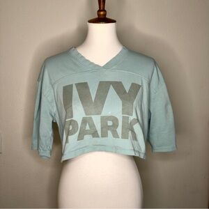 Ivy Park Light Blue Crop Top
